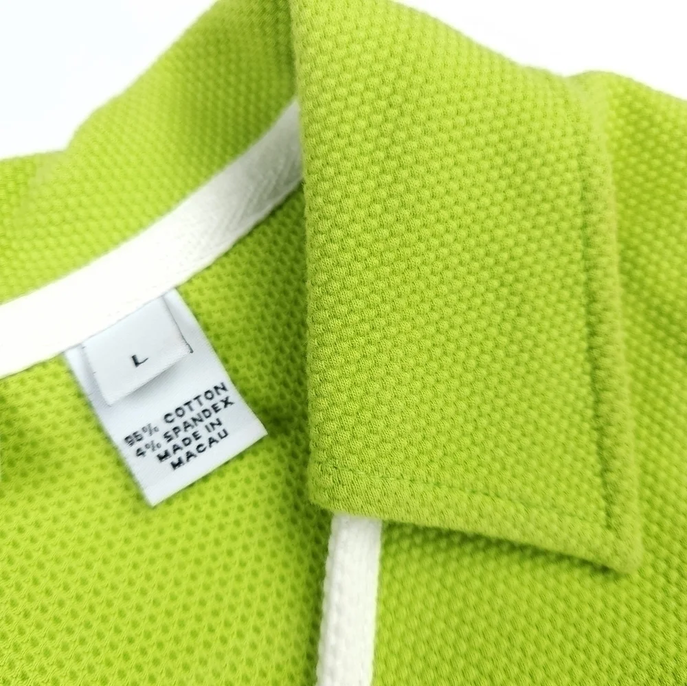 Real Clothes Textured Lime Dress Sz L - Picture 9 of 10